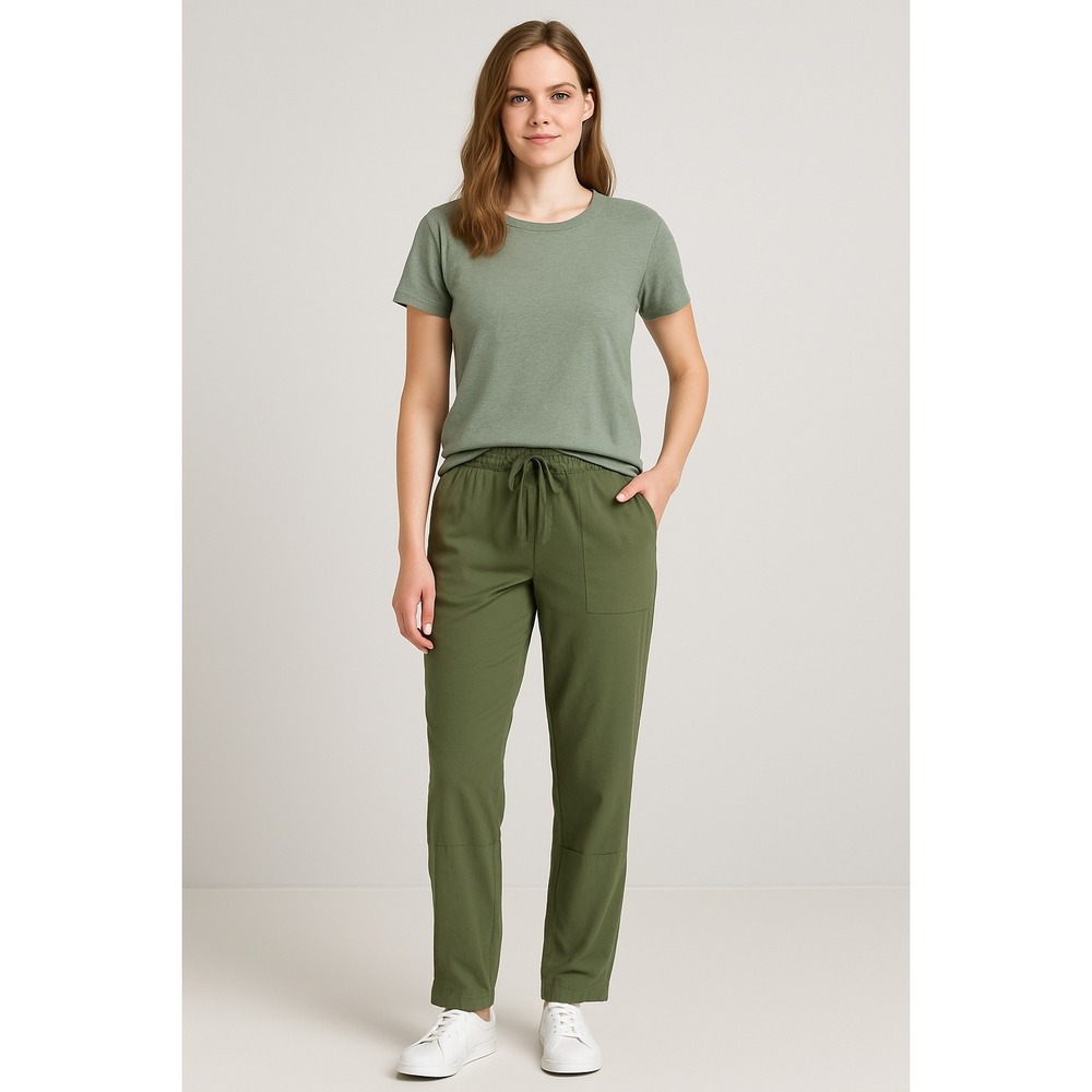 Cabi Olive Green Drawstring Waist Utility Jogger Pants Women's‎ Size S School